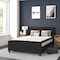 Flash Furniture Full Size Black Fabric Platform Bed & Mattress HG-BM10-22-GG - alternate 1